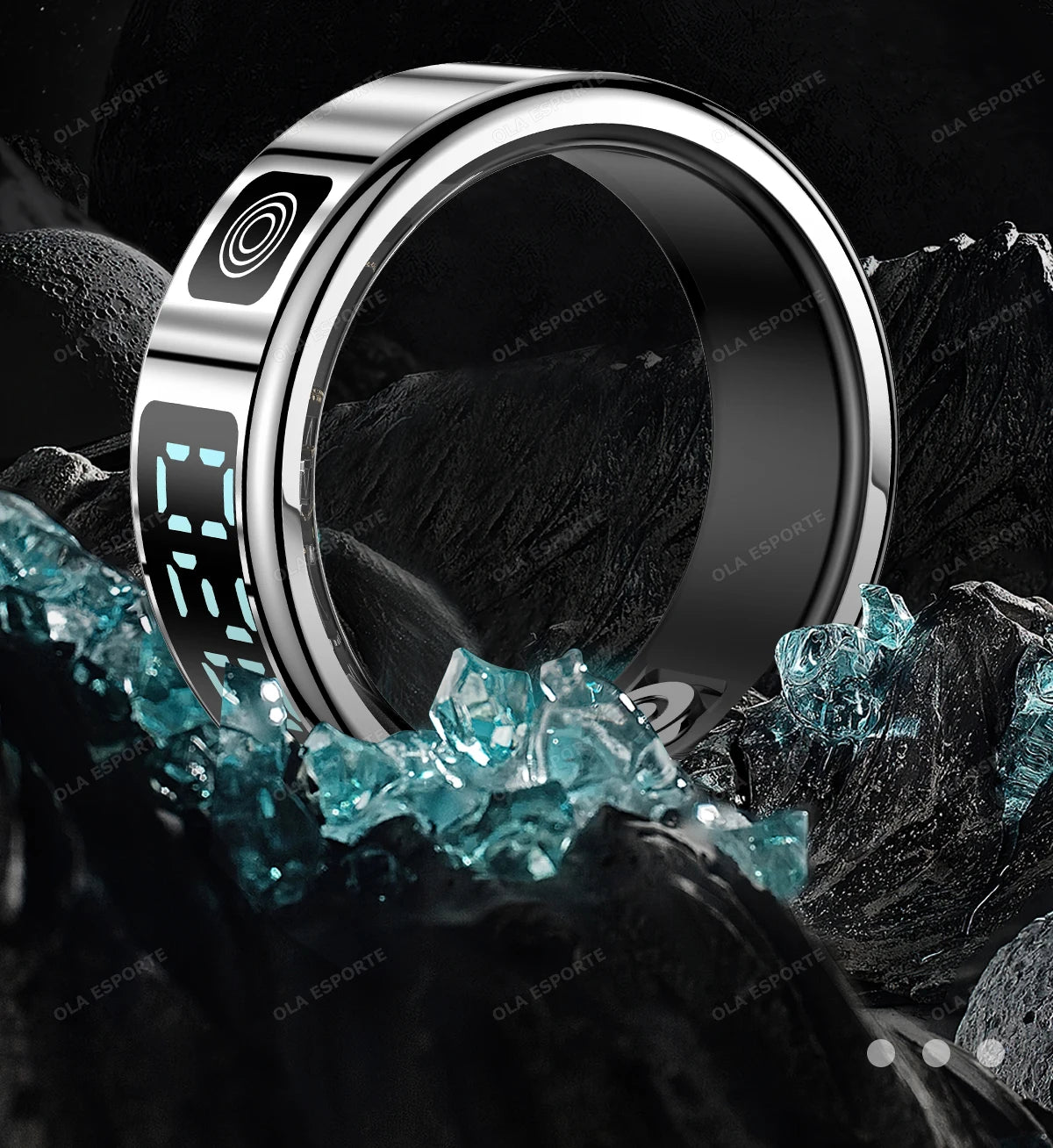 Nuevo Anillo Inteligente 2026 con Pantalla, Gestos, Video, Resistencia al Agua 5ATM, Cámara Remota, Monitoreo de Presión Arterial para Hombres y Mujeres