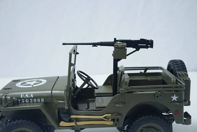 Coche RC Jeep Willys 1941, 2.4G 4WD, Crawler Militar Todoterreno