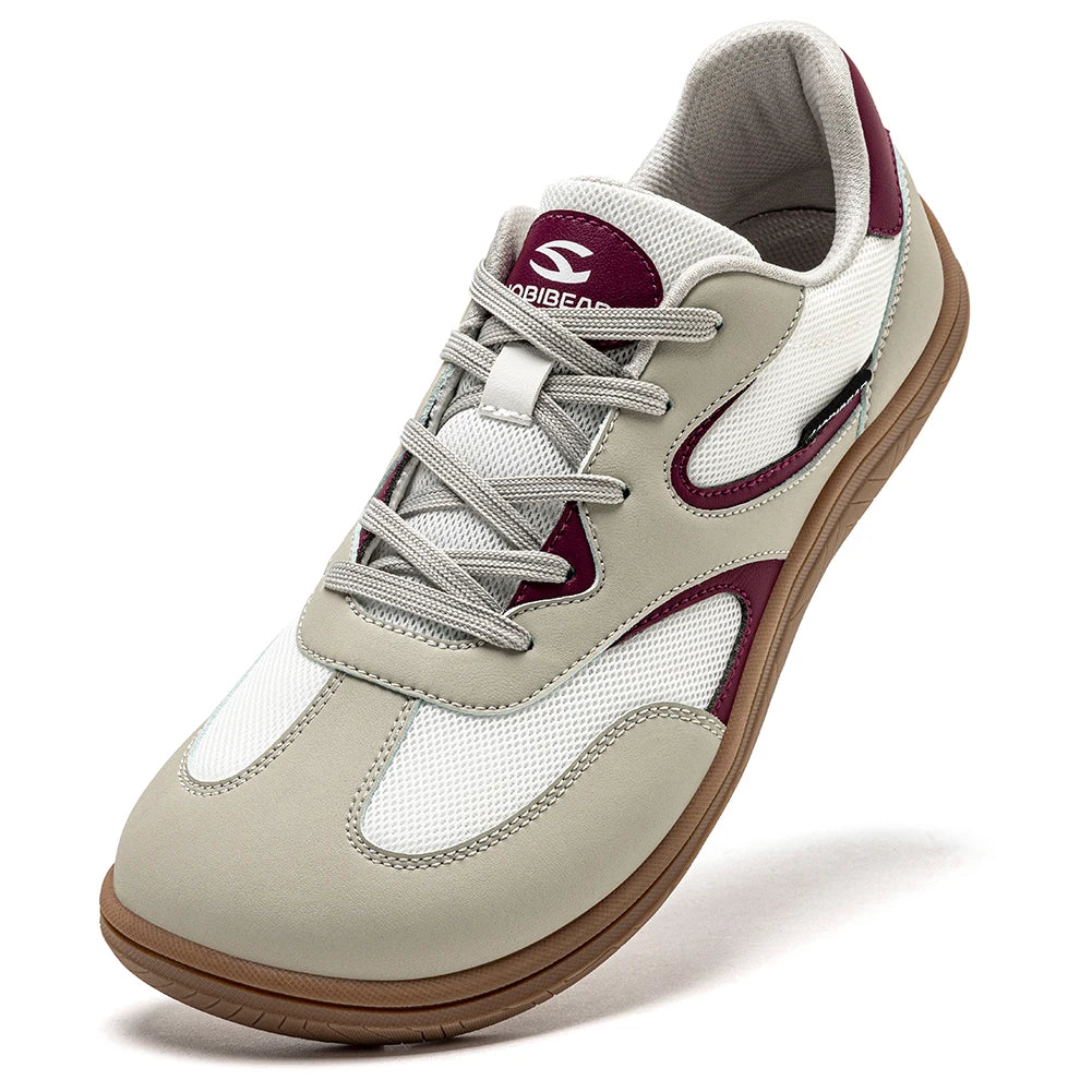 Zapatos de Senderismo de Horma Ancha para Mujer HOBIBEAR, Zapatillas Minimalistas Unisex, Estilo Barefoot, Zero Drop, Clásicas, Retro, para Caminar