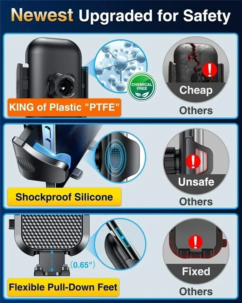 Soporte Universal para teléfono de coche, soporte multifuncional para salpicadero, parabrisas, ventilación, ventosa, soporte para teléfono GPS para iPhone, Samsung, Xiaomi