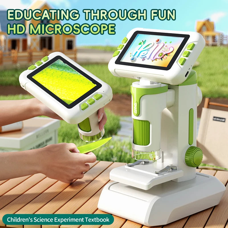 Microscopio Digital 3 en 1 1600X para Niños, Educativo