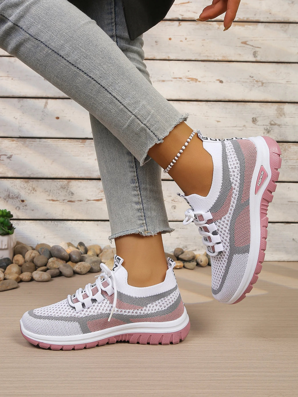 Zapatillas Informales de Lona para Mujer con Cordones