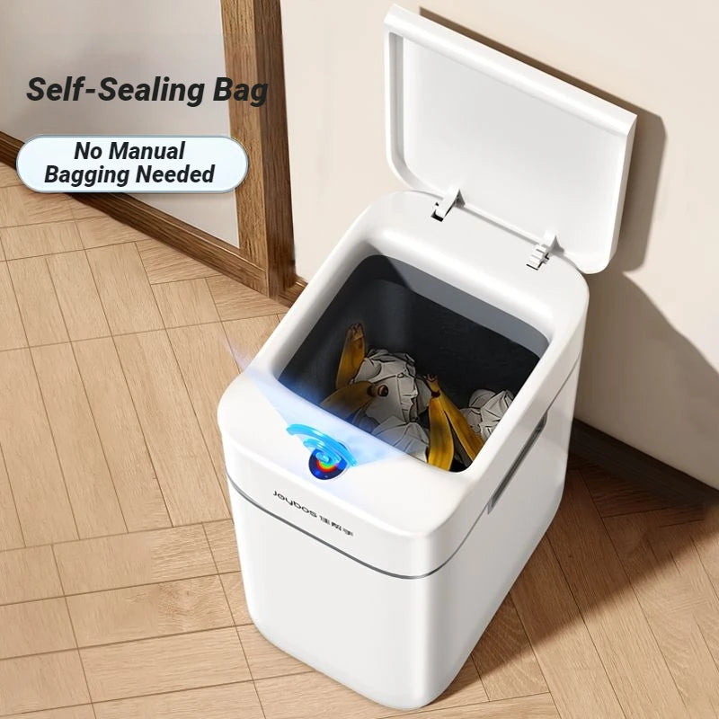 Papelera inteligente Joybos con sensor de movimiento y tapa automática, 12 L