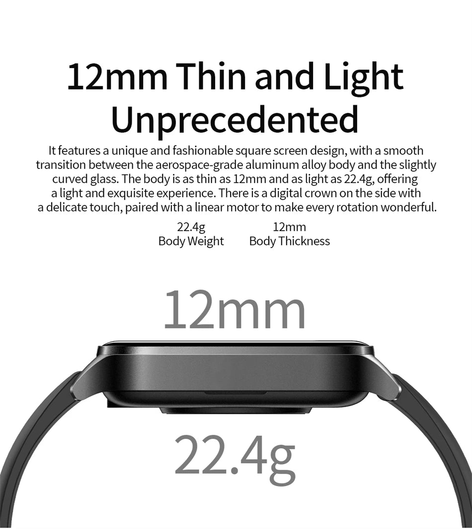 Reloj Inteligente LIGE con Llamadas y Monitor de Sueño