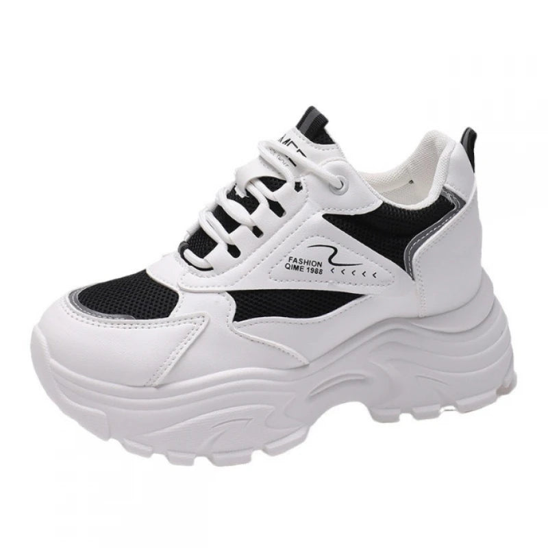 Zapatillas Deportivas para Mujer, Ligeras y Transpirables, con Plataforma, Estilo Chunky, con Malla, para Uso Diario y Senderismo
