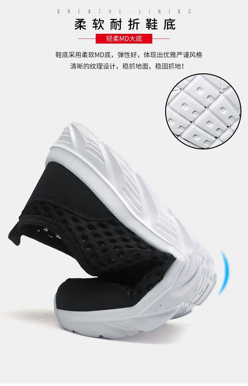 YRZL, zapatos informales ligeros para hombre, zapatillas informales transpirables sin cordones para hombre, zapatos planos antideslizantes para caminar al aire libre, talla 39-46