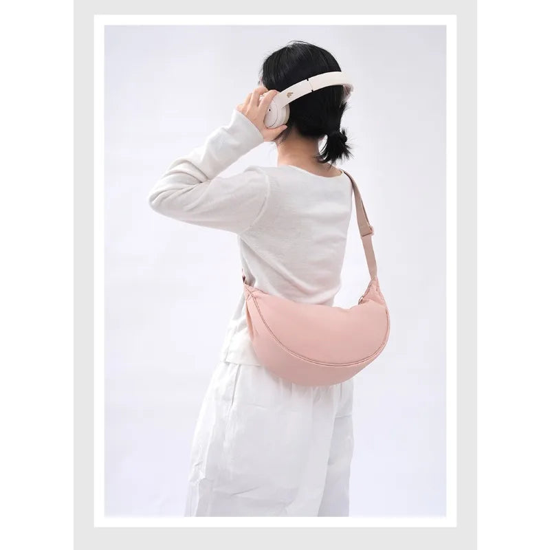 Bolso bandolera ligero para mujer con diseño luna, multicolor y uso diario