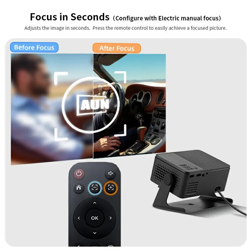 AUN A32 Pro Android 13 proyector portátil cine en casa MINI juegos para niños proyectores LED 3D WIFI para teléfono 4K Video 1080P