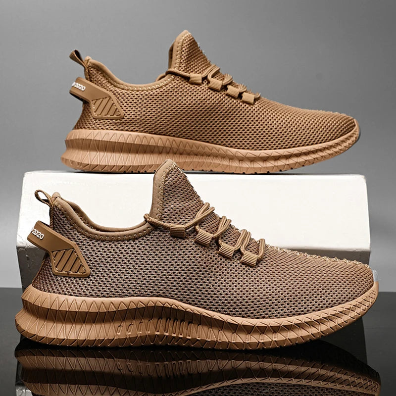 Zapatillas de correr transpirables para hombre, zapatos informales con plataforma a la moda para hombre, zapatos vulcanizados ligeros para mujer, zapatillas antideslizantes flexibles
