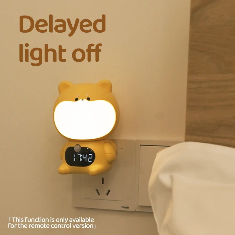 Lámpara de pared para mascotas, luz nocturna de inducción enchufable con Control remoto, iluminación para pasillo y dormitorio