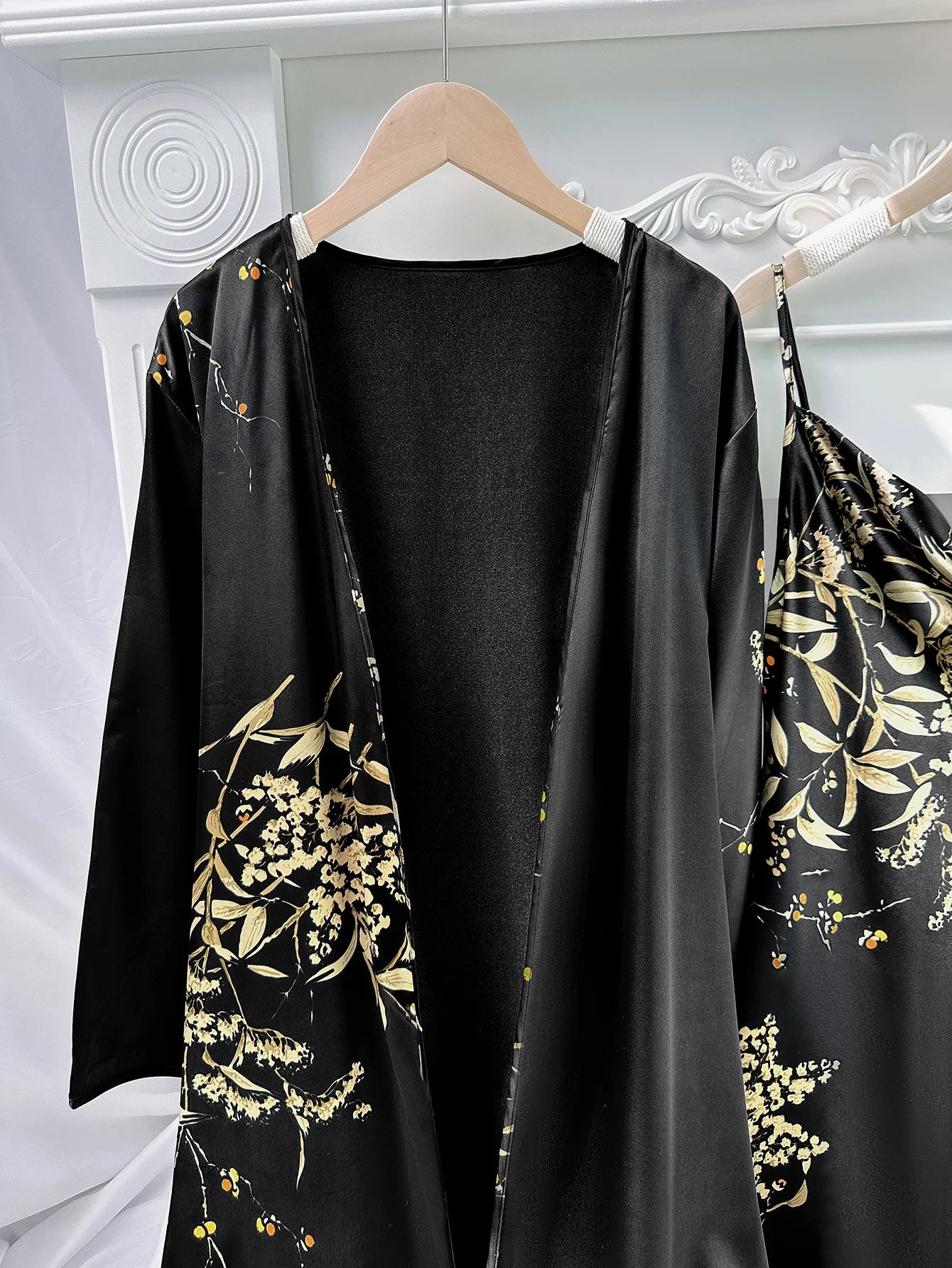 Conjunto de Pijama 5 Piezas con Estampado Floral para Mujer