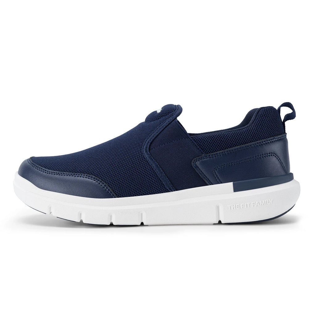 FitVille Zapatos para caminar para hombre, zapatos para fascitis plantar extraanchos, ligeros para pies hinchados, alivio ortopédico del dolor en el pie