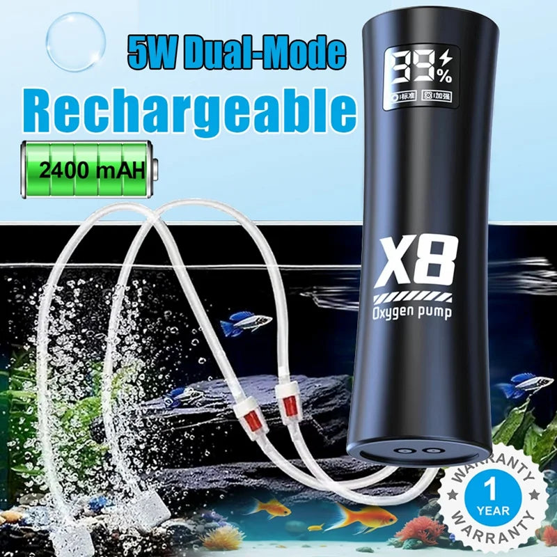 Bomba de Oxígeno USB para Acuario y Pesca