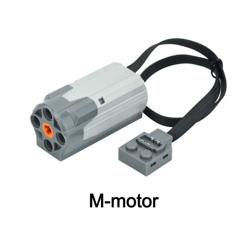 Bloques de construcción electrónicos técnicos, accesorios de reacondicionamiento MOC, micromotor, piezas de funciones de potencia RC, bloques de coche DIY creativos, juguetes para niños