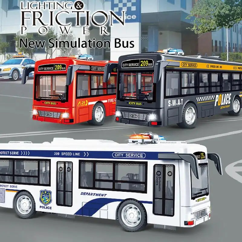 Autobús de Dos Pisos de Juguete con Luces y Sonido