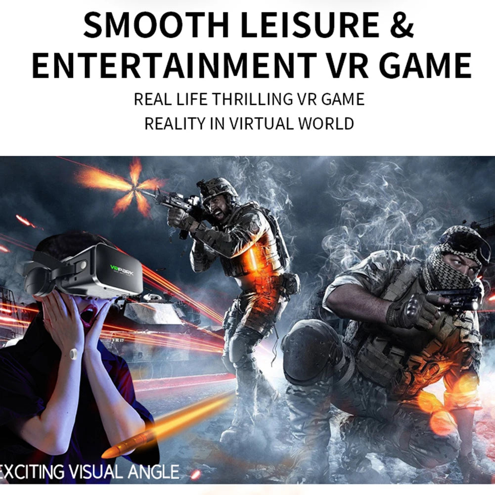 Gafas de realidad Virtual VR, auriculares 3D, dispositivos Bluetooth, casco para teléfono inteligente, lentes, auriculares Viar para teléfono inteligente, móvil