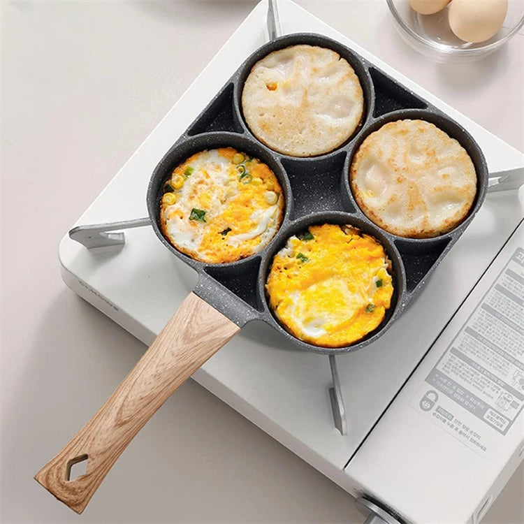 LMETJMA sartén para huevos sartenes antiadherentes para panqueques 4 tazas utensilios de cocina sartén para panqueques sartén para huevos adecuada para estufa de Gas Cocina de Inducción JT87