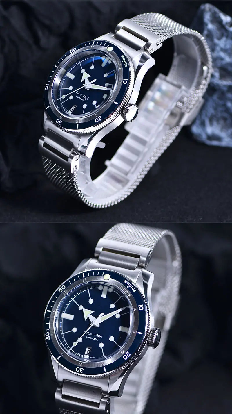 Reloj de Buceo SEA KNIGHT Mecánico Automático NH35A, Zafiro, 200M