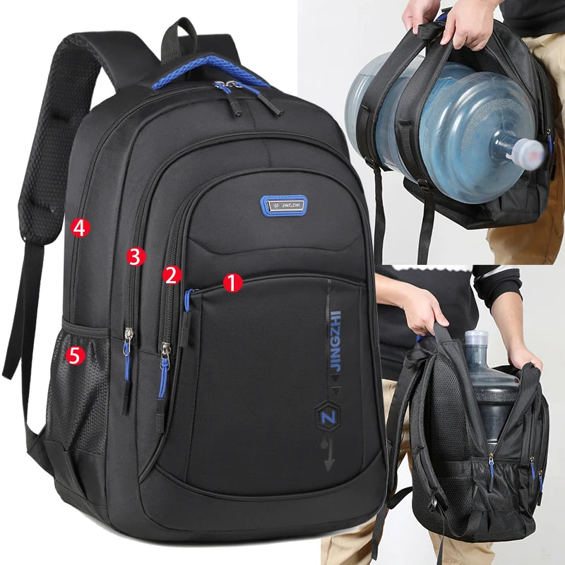 Mochila de ocio, mochila con múltiples bolsillos, bolsa duradera para ordenador portátil, mochila de viaje de moda, mochila para desplazamientos de negocios