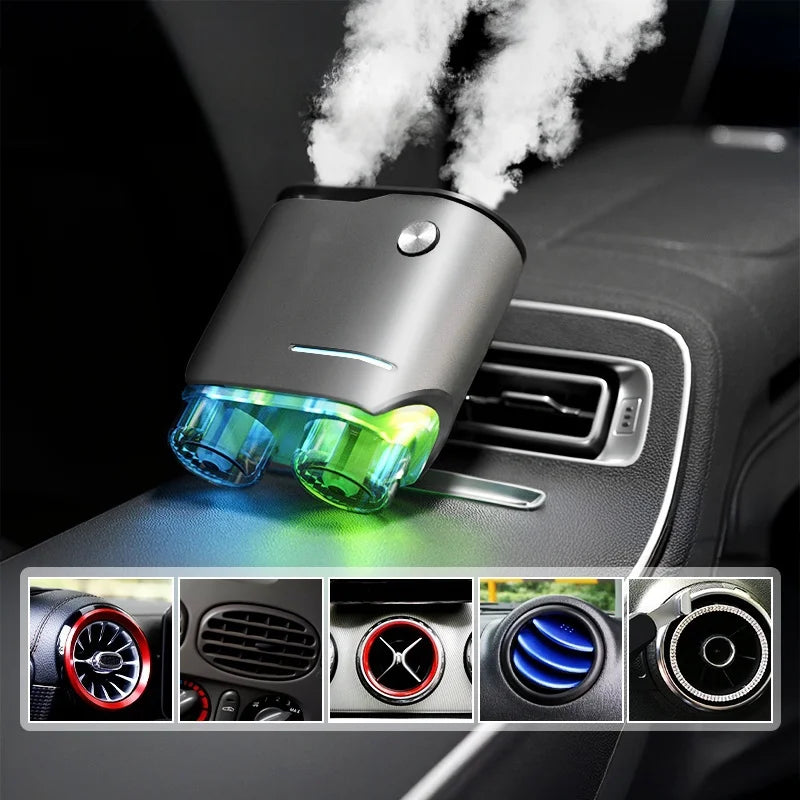 Ambientador para coche, tres resistencias ajustables, máquina de aromaterapia para coche, fragancia de perfume ambientador portátil