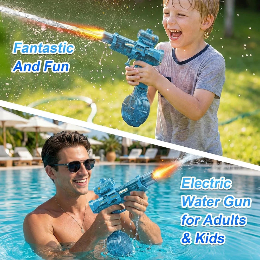 Pistola de Agua Eléctrica Automática para Verano Jardín Piscina