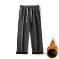 Pantalones Vaqueros Y2K para Hombre, Pierna Ancha, Forro de Terciopelo