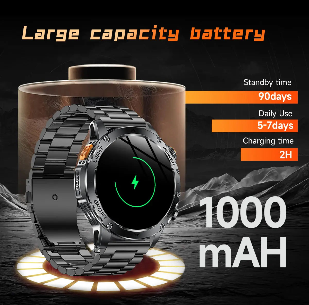Reloj Inteligente T-REX3 con GPS y Batería 1000mAh