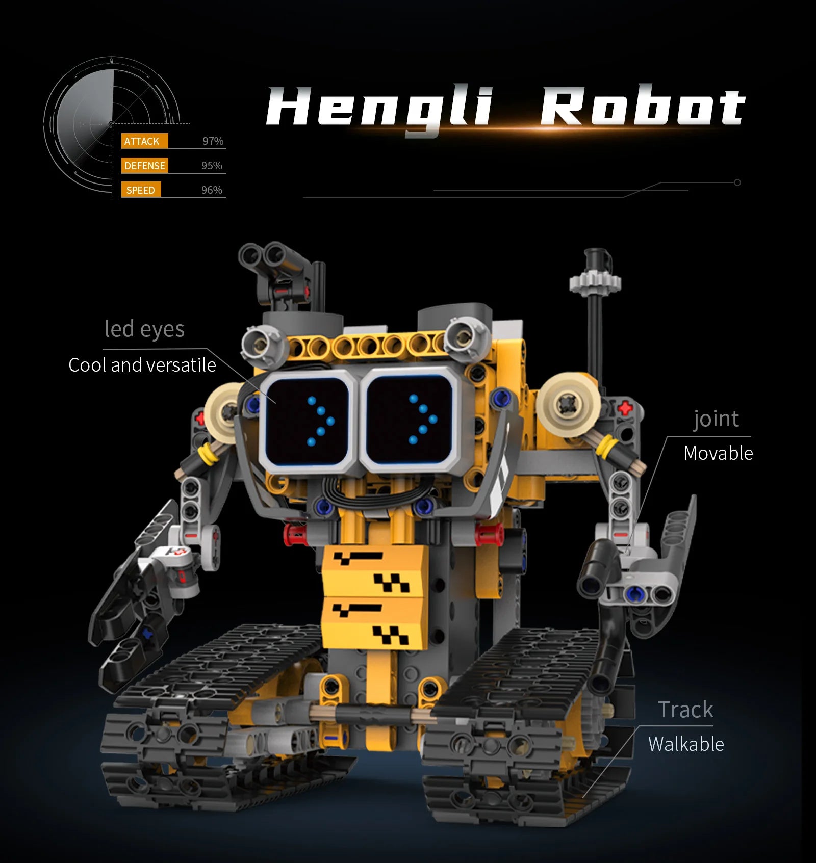 Montaje de modelo de robot transformable 5 en 1 con pantalla Digital, juguete de bloques de construcción de robot de control remoto, juguete para regalo para niños