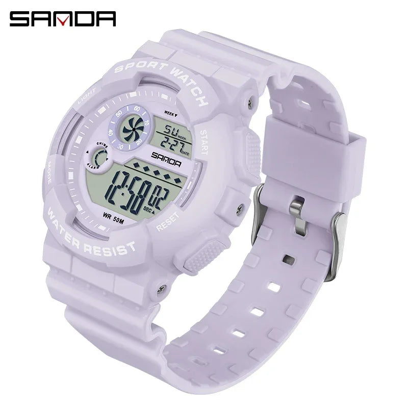 Reloj Digital LED SANDA Deportivo para Mujer