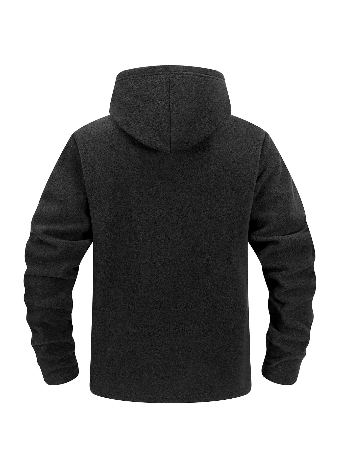 Chaqueta Polar Táctica con Capucha para Hombre | Cremallera Completa