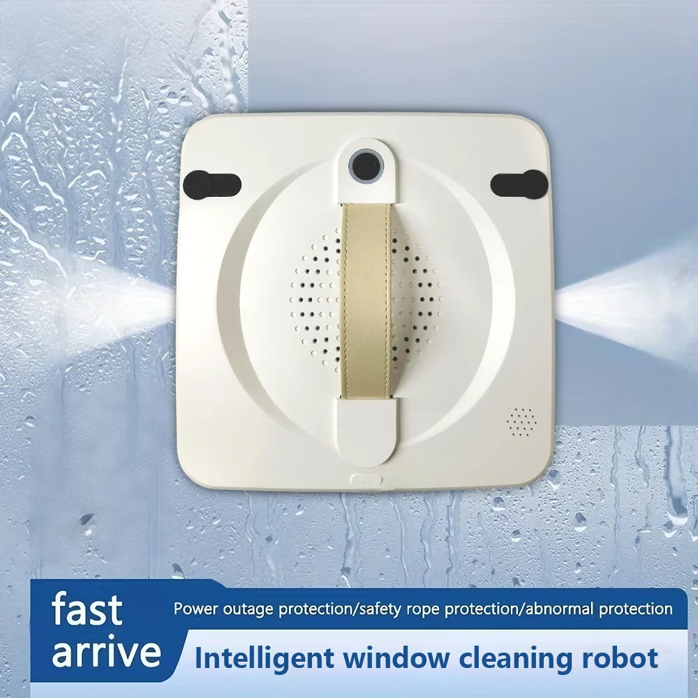 Robot Limpiacristales con Pulverizador de Agua Bidireccional, Limpiador de Vidrios, Pisos y Paredes para el Hogar con Sensor Láser y Navegación Inteligente