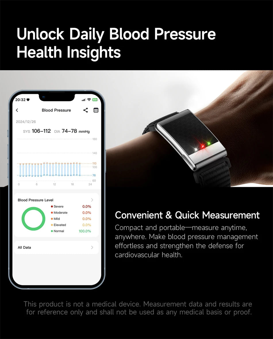Pulsera Inteligente con ECG Monitor de Salud 2026