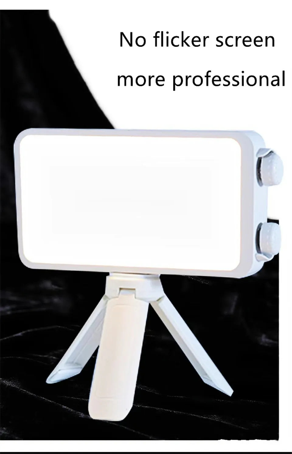 Luz de Belleza de 40W con Ventilador, Luz Superior para Cámara, Luz de Relleno Portátil de Mano, Luz LED para Selfies y Fotografía al Aire Libre