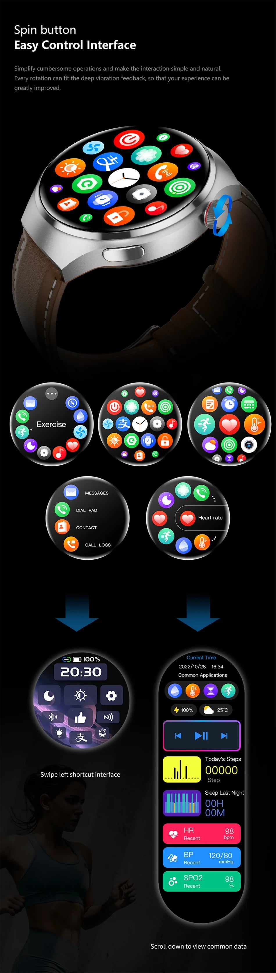 Reloj Inteligente 4 Pro GPS AMOLED Bluetooth