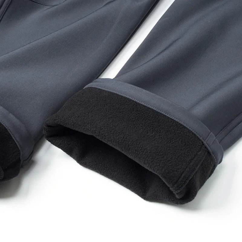 Pantalones gruesos y cálidos de lana para mujer, pantalones impermeables para senderismo, Trekking, Camping, esquí, pantalones de concha suave a prueba de viento al aire libre, Invierno