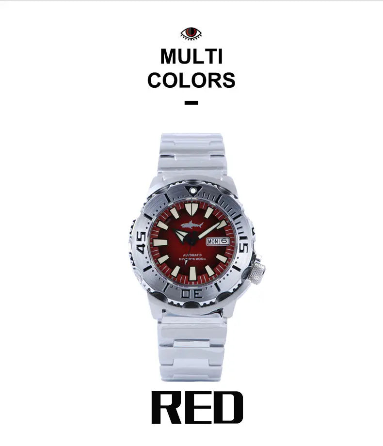 Reloj de Buceo Mecánico HEIMDALLR V2 Monster, Cristal Zafiro, NH36A, 20 Bar