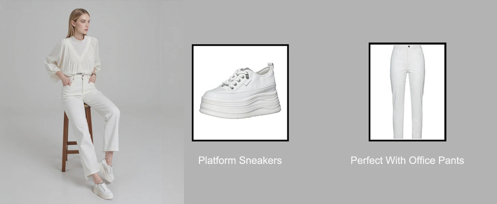 Zapatos de Plataforma Oculta para Mujer con Tacón de 9 cm