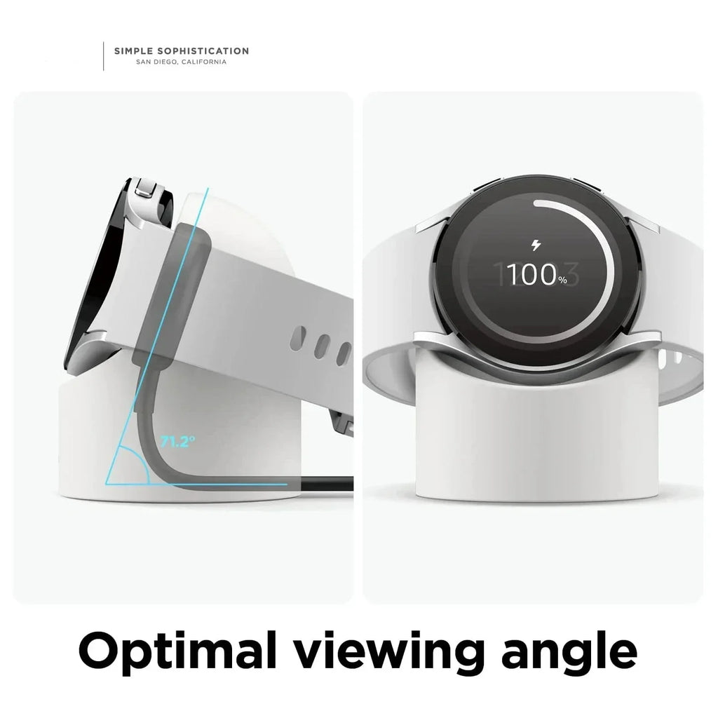 Soporte de Carga Compatible con Samsung Galaxy Watch 9 8 7 6 5, Base de Silicona para Cargador de Galaxy Watch 5 6 7 8 9 Pro