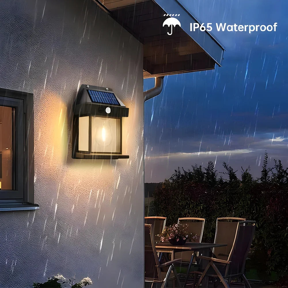 Lámpara Solar de Pared Impermeable para Jardín y Exteriores