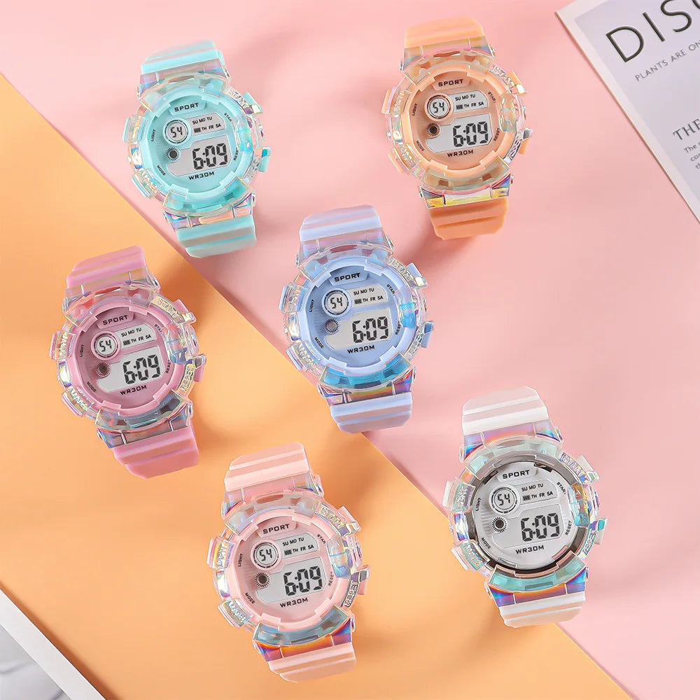 Reloj Digital LED Infantil Deportivo con Alarma