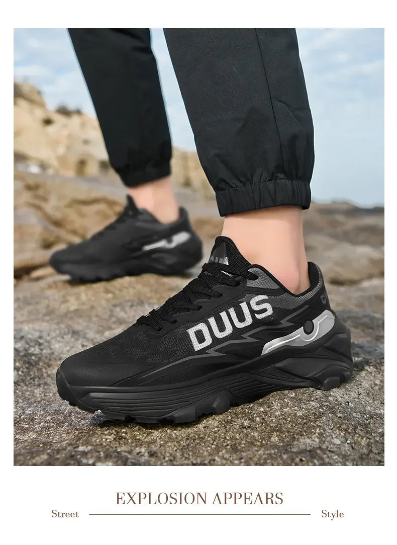 Zapatillas deportivas para hombre antideslizantes y transpirables suela gruesa