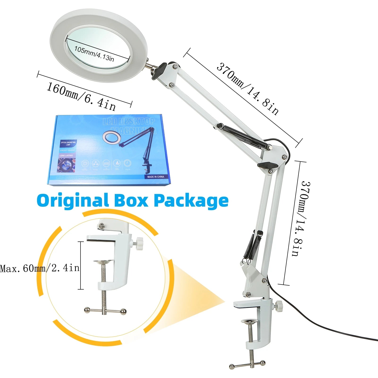 Lupa Iluminada de 72 LED 8X/10X NUEVA con USB, 3 Colores de Luz LED, para Soldadura, Reparación, Lámpara de Mesa, Cuidado de la Piel y Belleza