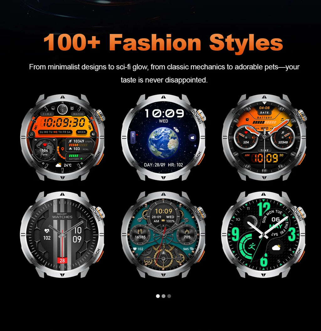 Nuevo Reloj Inteligente T-Rex3 Ultra 2026 con Batería Grande de 1000 mAh, GPS, Resistente al Agua IP68, Linterna LED, Brújula, para Actividades al Aire Libre, Regalo