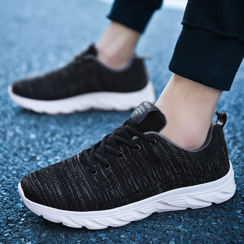 YRZL Zapatillas para correr para hombre, zapatillas deportivas ligeras a la moda, zapatillas transpirables para caminar, zapatillas deportivas cómodas para hombre