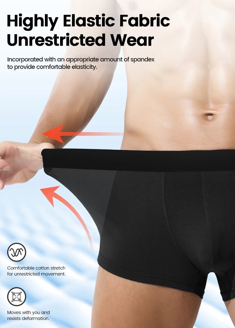 Ropa interior para hombres al por mayor Europa y Estados Unidos boxeadores transfronterizos de seda de hielo boxeadores de tamaño inglés pantalones cortos de gran tamaño