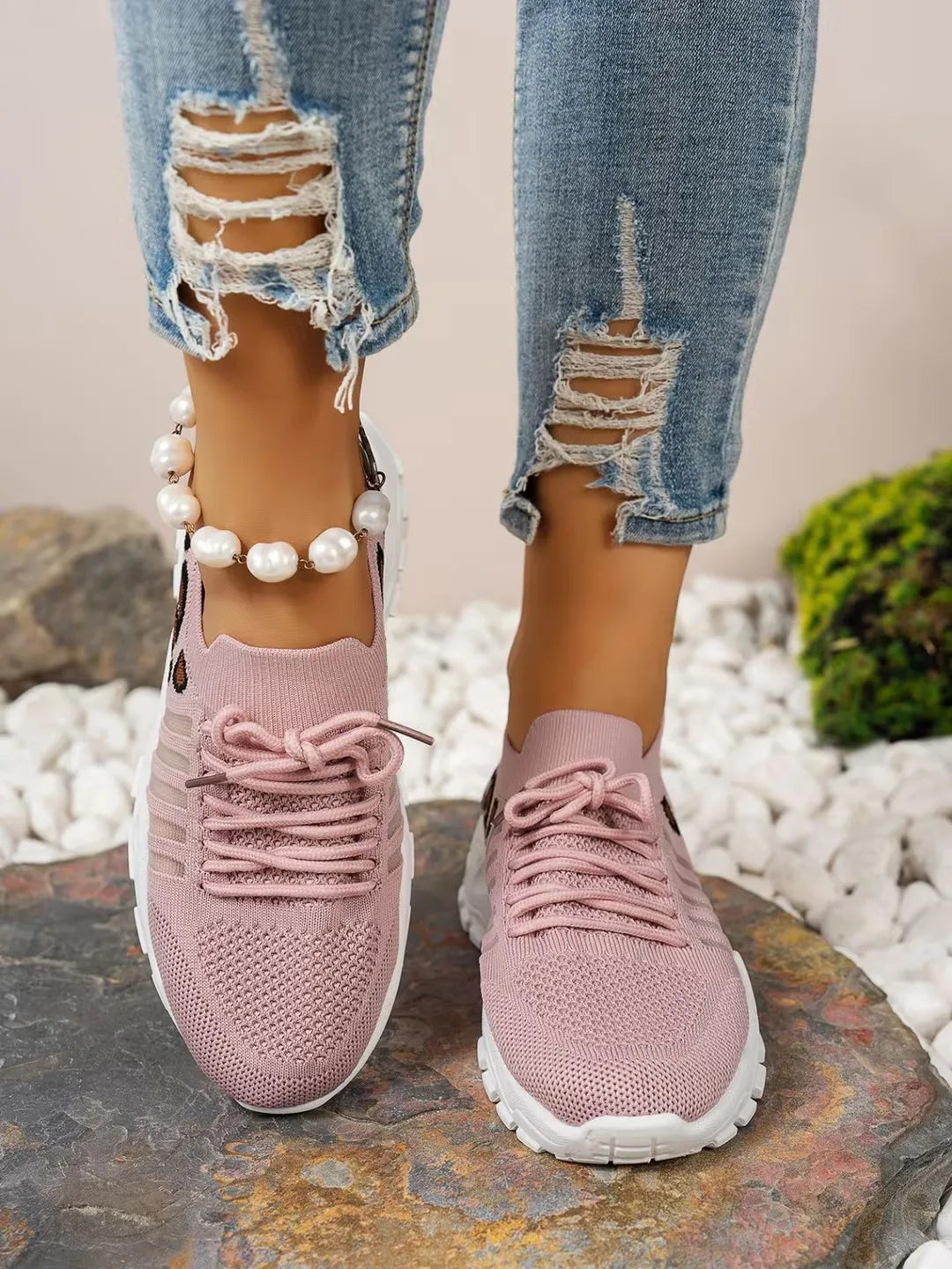 Zapatos de mujer, zapatillas con estampado de leopardo, zapatillas informales ligeras y transpirables para mujer, zapatos de venta con envío gratis