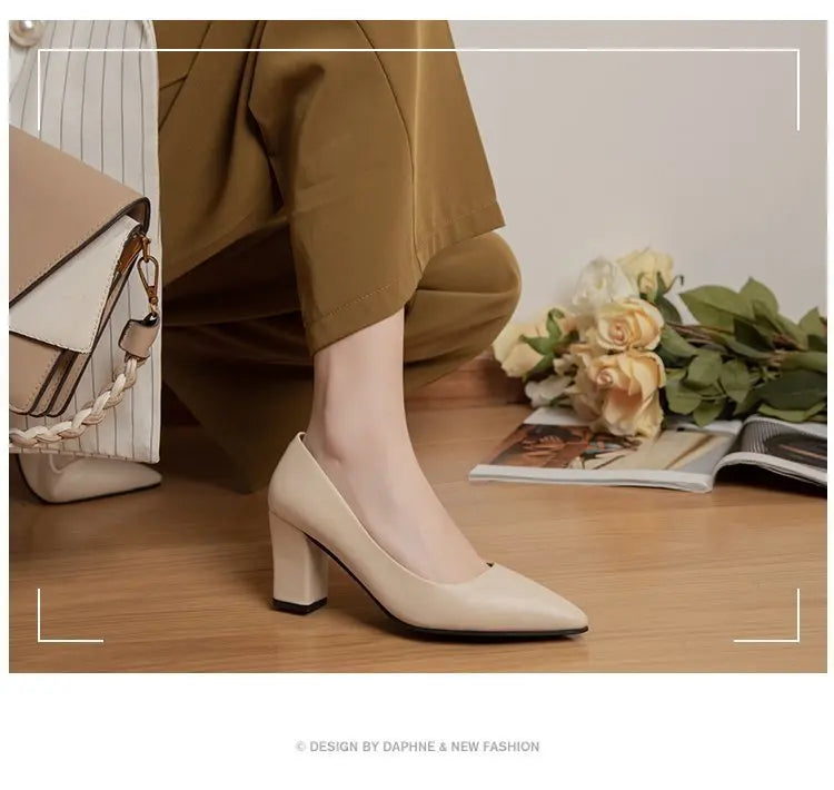 Zapatos de Tacón Fino Puntiagudo Charol para Mujer