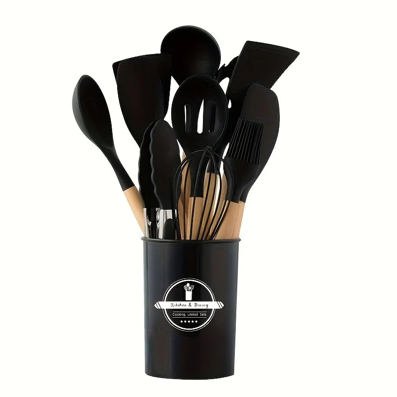 Set de Utensilios de Cocina de Silicona 12 Uds