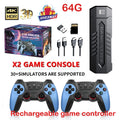 Consola de Videojuegos Retro X2 4K con Más de 40000 Juegos, Más de 30 Emuladores, Salida HD, 2 Controles Inalámbricos, Plug and Play, TV/Computadora