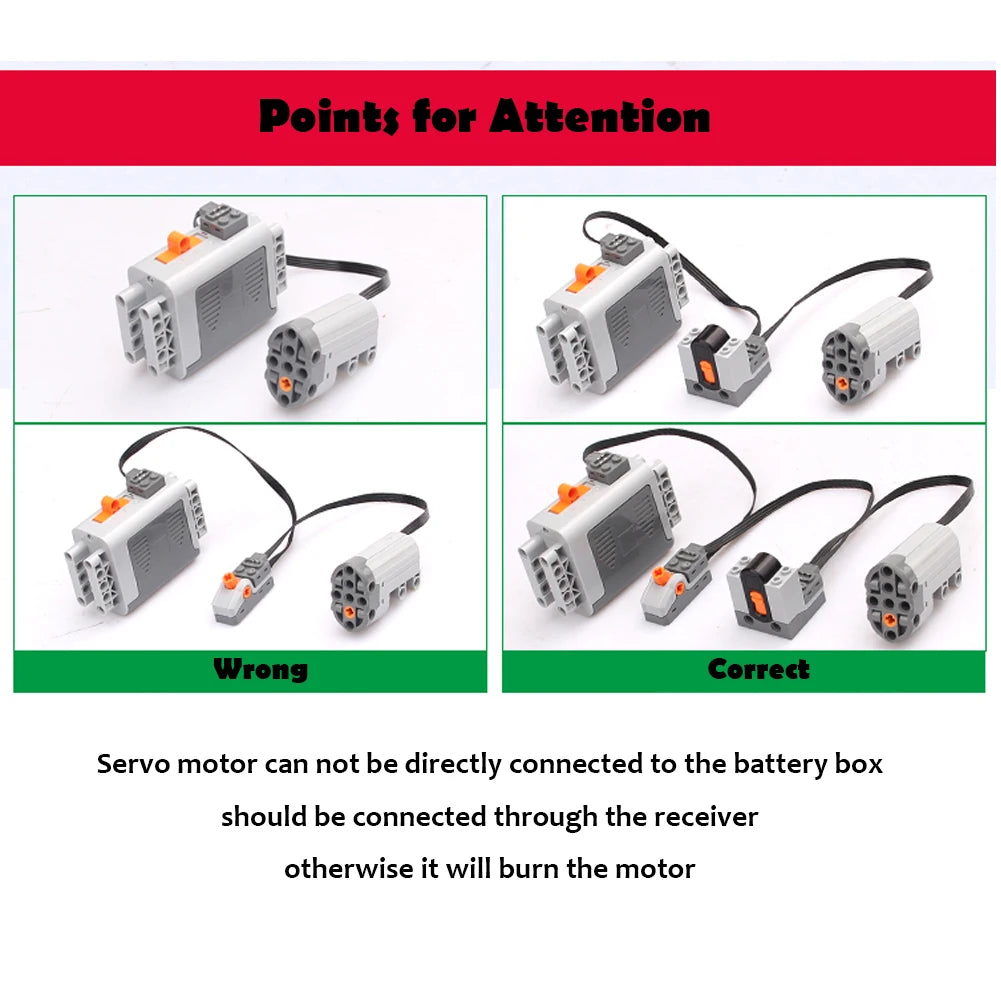Funciones de energía técnica MOC compatibles con Legoeds, Motor M 8883, Control remoto modificado, grupo de energía, tren, caja de batería de litio 9686